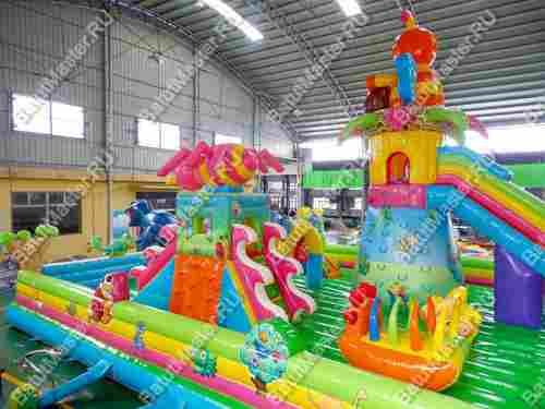 Мега-батут "Хамелеон и динозавры", 20*10*6 м