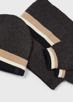 шапка с шарфом и перчатками