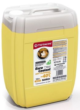 NIRO™ EURO COOLANT OAT TECHNOLOGY -40°C TOTACHI Антифриз желтый (10 Литров)