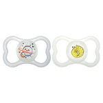 MAM, Ночная соска Supreme, для детей от 6 месяцев, прозрачная, 2 штуки