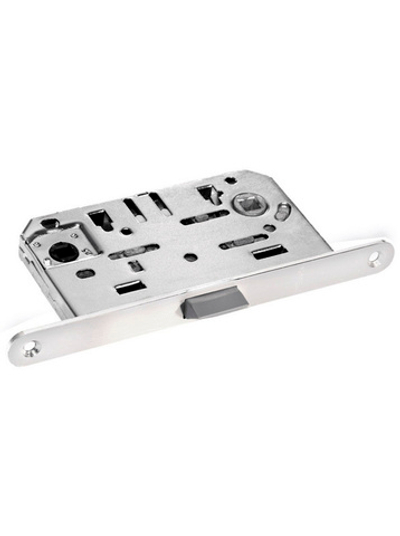 Замок с пластиковой защелкой MORELLI 1895 P SC, под завертку, матовый хром