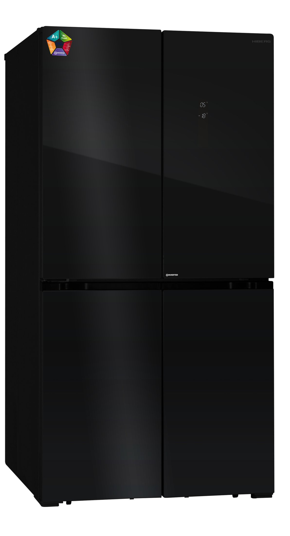 Холодильник HIBERG RFQ-550DX NFGB invertor
