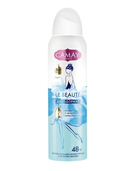 Camay Дезодорант спрей le beaute ирис и зеленое яблоко, 150мл