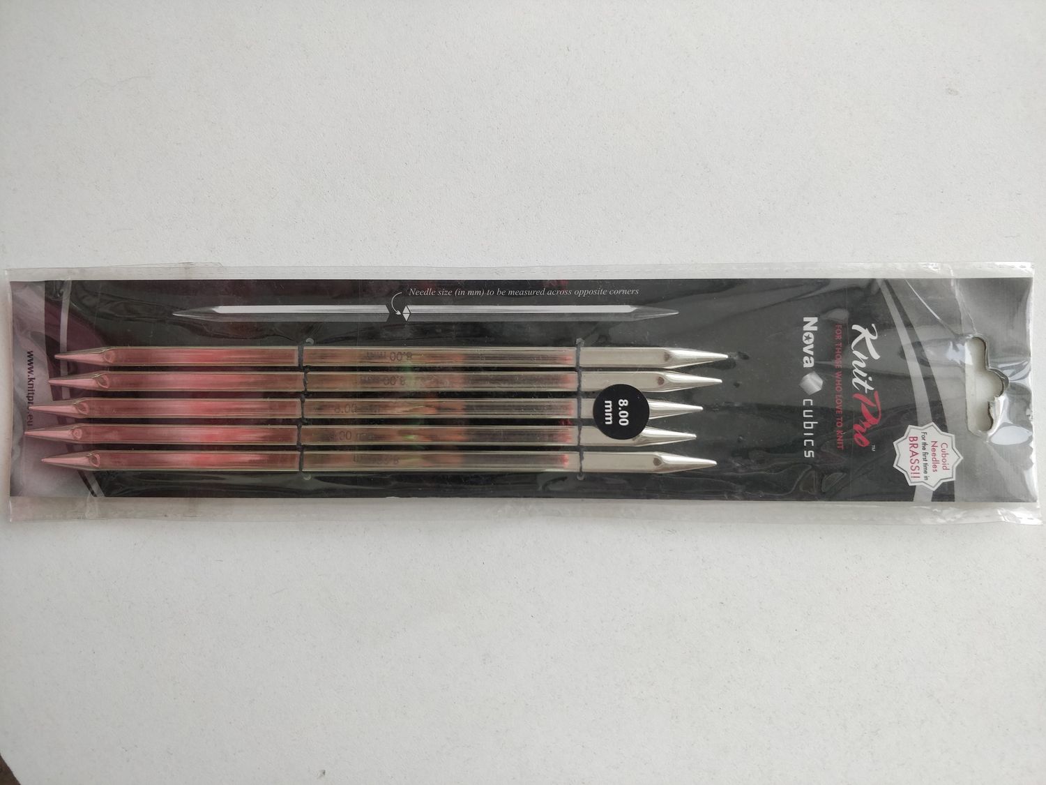 Спицы Knit Pro nova cubics чулочные 20см