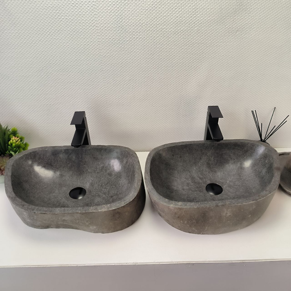 Раковина из речного камня RS63828 54*38*15 2шт 0126