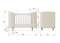 Кроватка-трансформер KIDI Soft (молочный, экокожа)