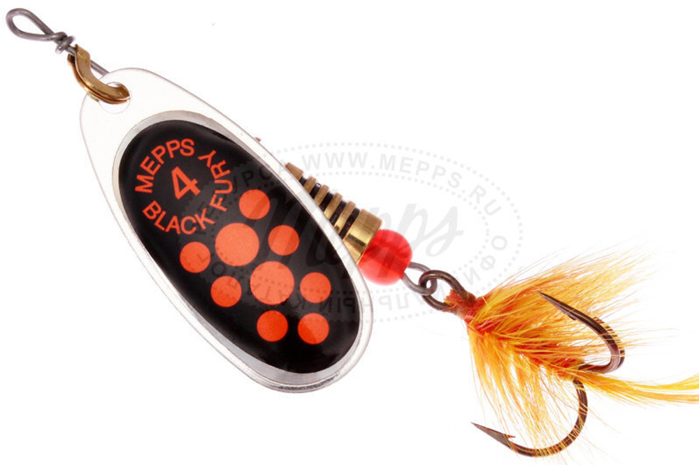 Mepps COMET BLACK FURY MOUCHE