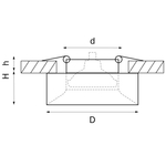L01002120 Светильник LEVIGO MR16/HP16 БРОНЗА/БЕЛЫЙ МАТОВЫЙ (010021+510020)