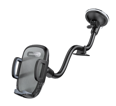 Держатель автомобильный Borofone BH54 зажимной, на присоске Black/Grey