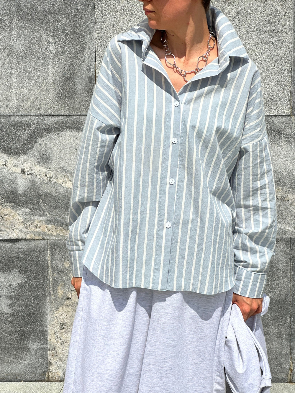 Рубашка в полоску KAREN STRIPE