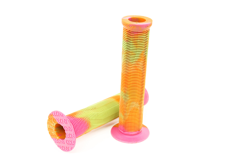 Ручки на руль BMX Much Room Grips, 30х140мм цвет оранж-желт-розовый, арт. I15-955S COLONY
