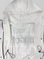 Парка MG 77268 комбинированная с кулиской на талии и капюшоном