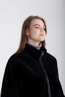 Женский Жилет удлиненный из овчины