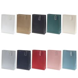 GAEM Пакет подарочный L (бумага 210г/м2, блок 12шт), L31 W12 H42 см, 10в.