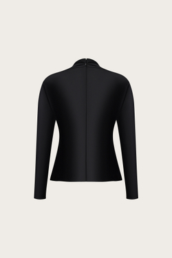 БЛУЗА ИЗ ЧЕРНОГО ШЕЛКА