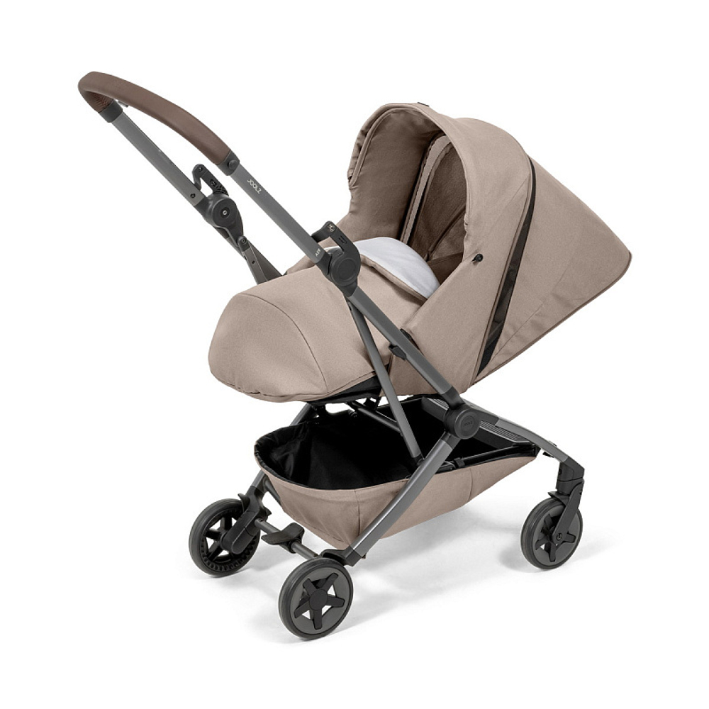 Детская прогулочная коляска Joolz Aer 2 с бампером и реверсивным блоком Sandy Taupe