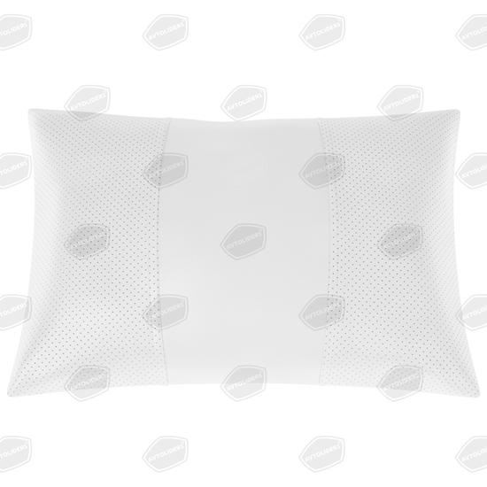 Автомобильная подушка под шею или поясницу из экокожи (прямоугольная на резинке)