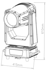 BEAM 420M IP66 — вращающаяся голова Beam с лампой Ushio 420 Вт