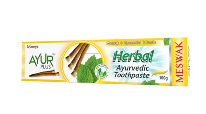 Зубная паста Ayur Plus Maurya Meswak Аюр Плюс Мисвак + Мята 100 гр