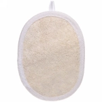 Мочалка для тела «Ultramarine - Флокс», скрабирующая, цвет белый, 9*12см (зип пакет и наклейка Ultramarine)✦