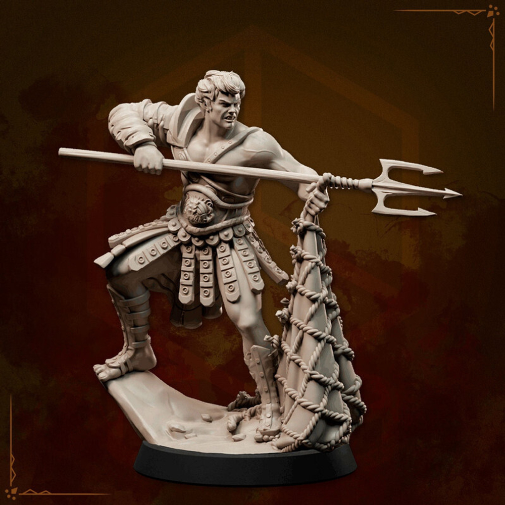 Человек Воин Паладин Варвар Файтер Рыцарь миниатюра для dnd, днд, pathfinder, фентези, Настольная игра, НРИ, Варгейм, РПГ
