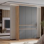 Шкаф 3-х створчатый Багира ШК-08 крафт/графит