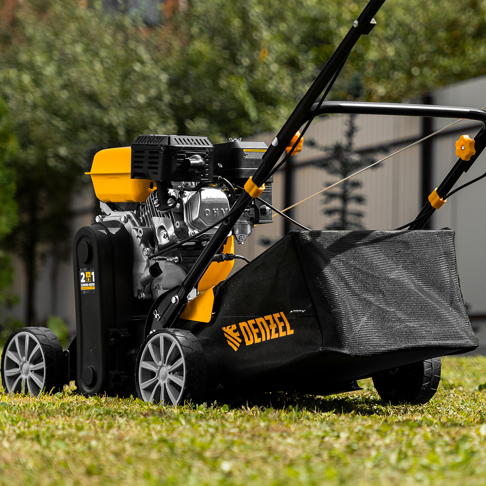 Скарификатор-аэратор бензиновый SAG-400, 212 см3, -15/+10 мм, 40 см Denzel