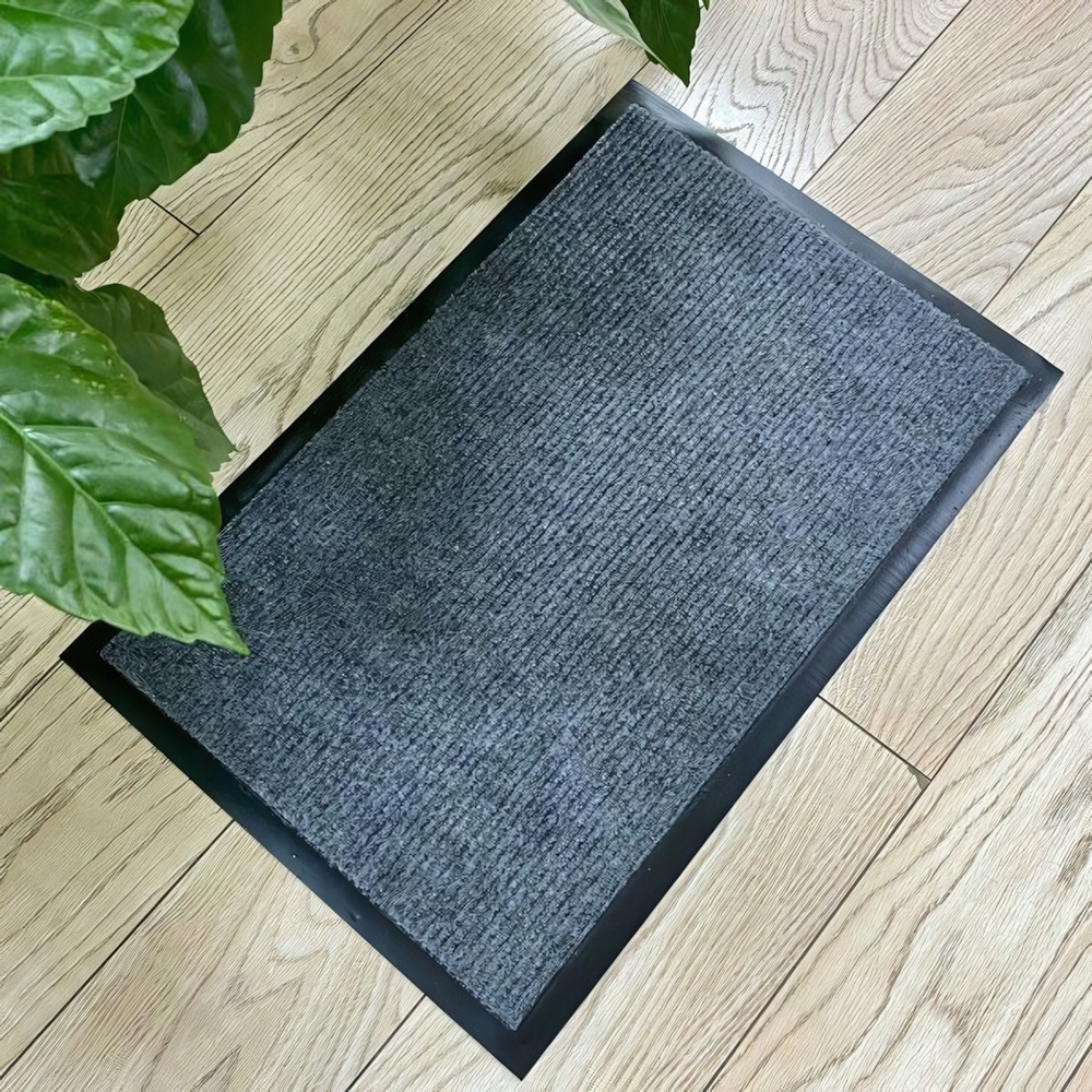 Коврик придверный влаговпитывающий "КОМФОРТ" 90*150 см. серый