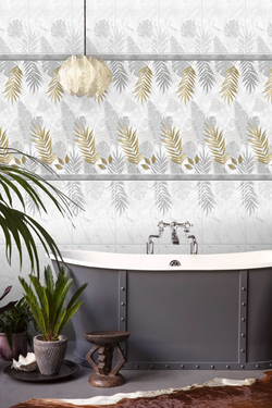 Панель ПВХ фотопечать с глиттером Зара 2700х250мм