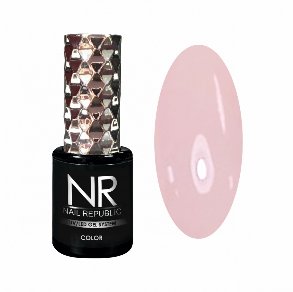 Nail Republic Гель-лак NR-005 камуфлирующий Бежево-розовый, 10 мл