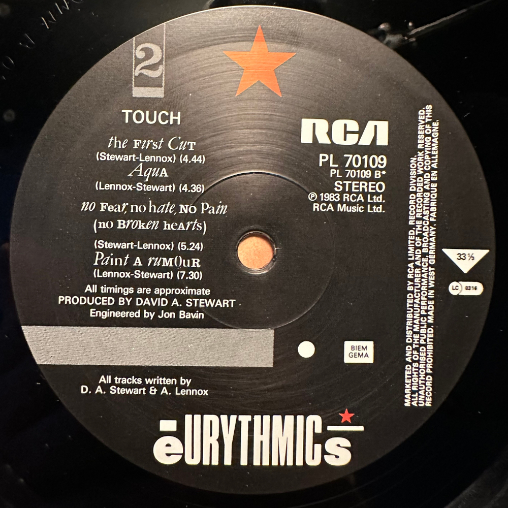 Eurythmics - Touch (Германия 1983г.)