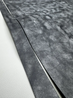 Ременная заготовка Аляска СКА12 ВИНТАЖ цв. Черный, толщ. 3,3-3,5 мм