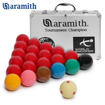 Шары для снукера 52,4 мм "Aramith Tournament Champion Pro-Cup 1G Snooker" в кейсе