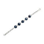 Браслет классический Possebon Pearl Black Agate C1362.4 BW/S