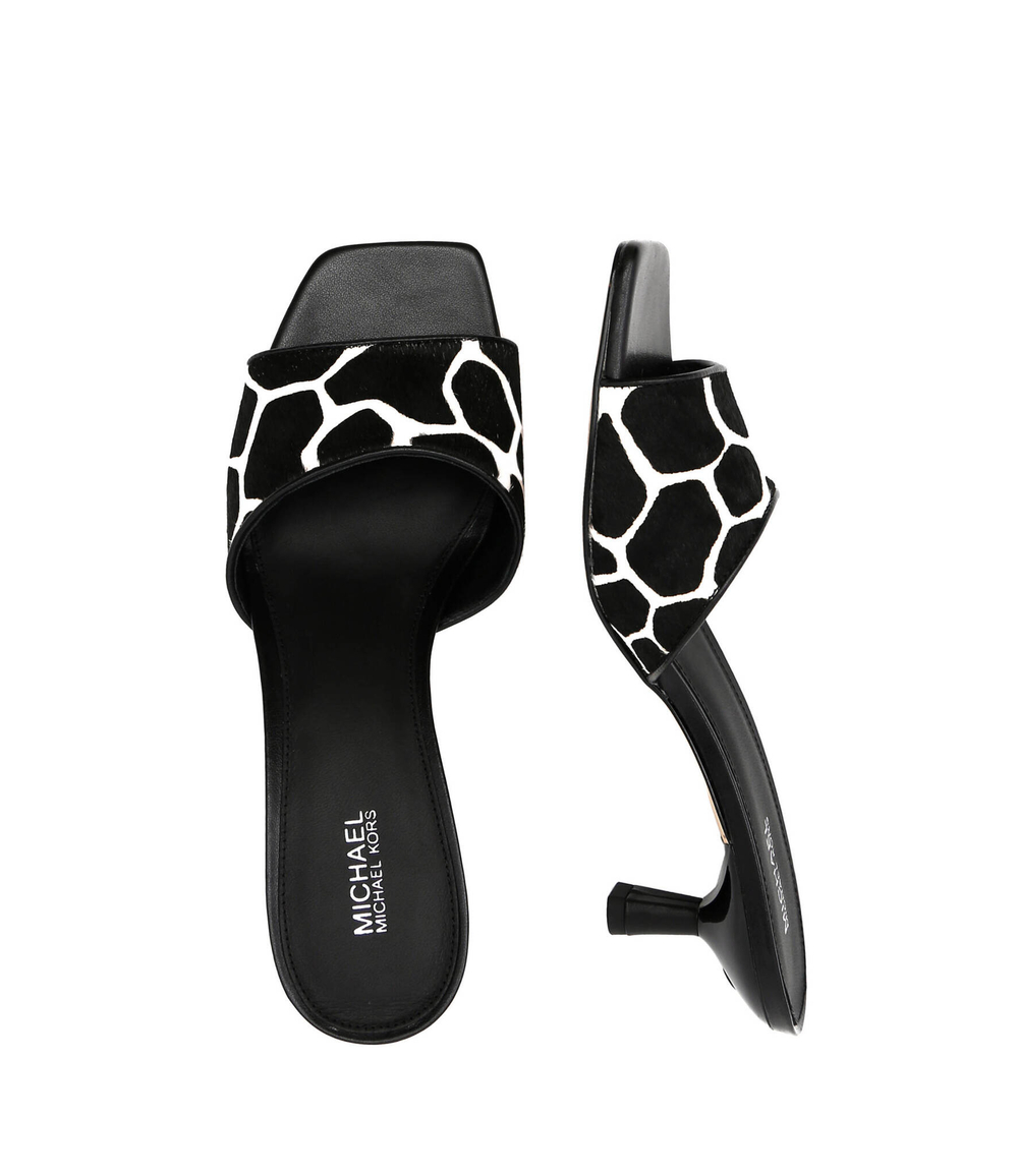 Кожаные шлепанцы amal kitten Michael Kors - черный(40R3AMMS1H)