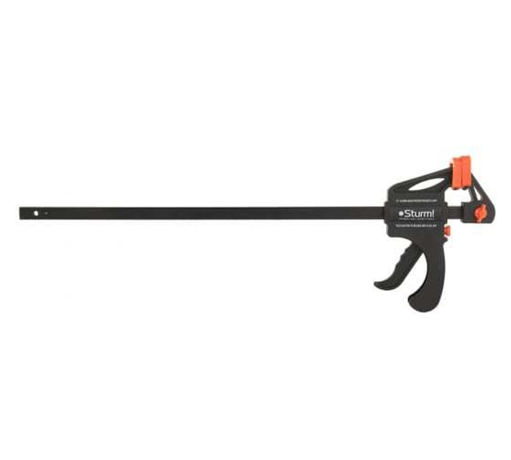 СТРУБЦИНА БЫСТРОЗАЖИМНАЯ, ЗЕВ 45СМ, ГЛУБИНА 7СМ, НАДЕЖНАЯ ФИКСАЦИЯ, STURM! 1078-04-45