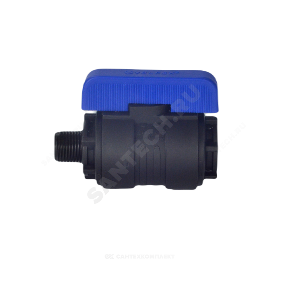 Кран шаровой компрессионный Ду 36 1 1/4"x1 1/2" НР/ВР Ру16 VALFEX 1210012114112