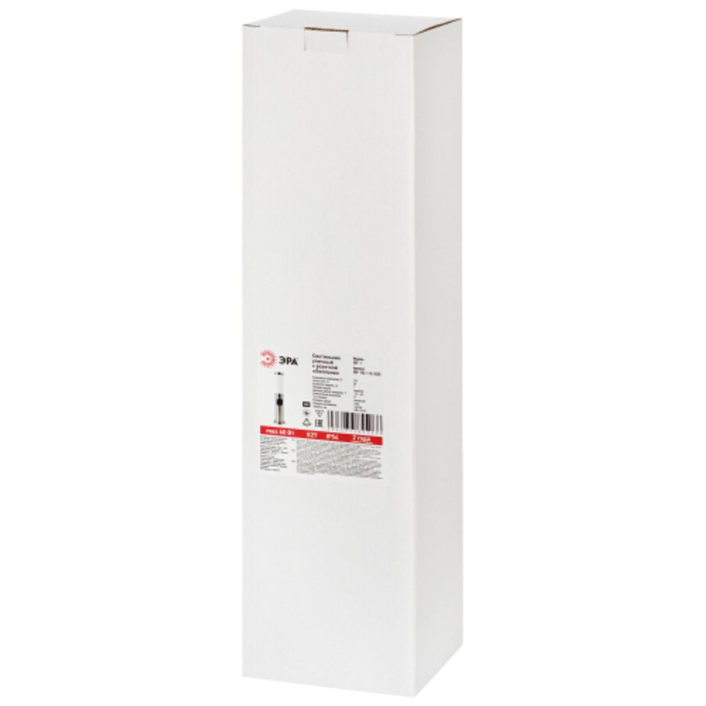 Светильник уличный напольный ЭРА «Беллона» GBF-103-1-SL-0450 230В Е27 IP54 серебро с розеткой