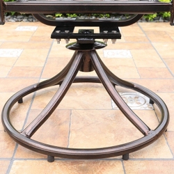 Кресло вращающееся из литого алюминия ГЕРЛЕН «GERLEN»