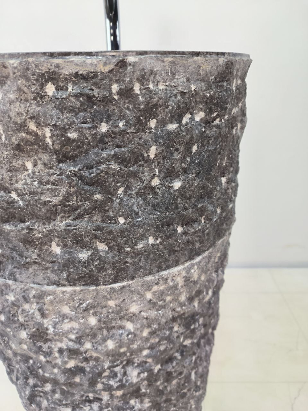 Раковина напольная из мрамора Pedestal Grey Marmo MN-65925 40х40х90 из натурального камня