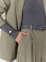 БАЗОВЫЙ РЕМЕНЬ С ОВАЛЬНОЙ ПРЯЖКОЙ GRAPHITE