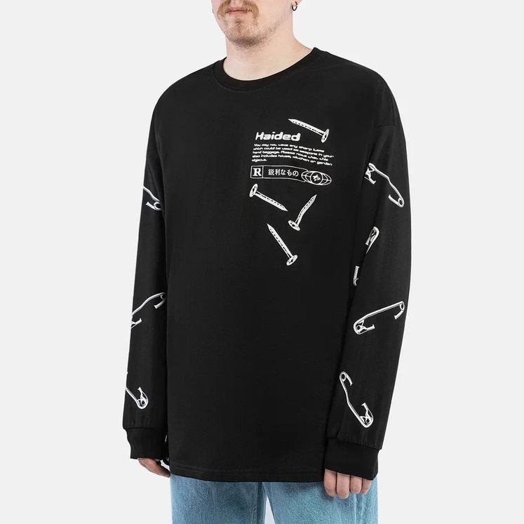 Лонгслив HAIDED SHARP OBJECTS, черный