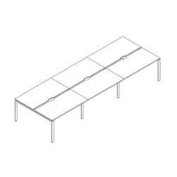 Бенч 6 рабочих мест