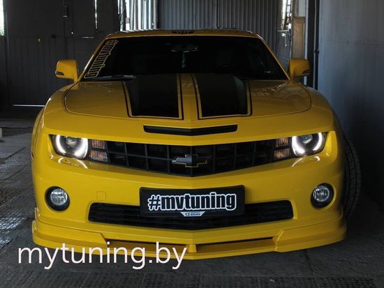 Юбка переднего бампера (цельная) для Chevrolet Camaro SS