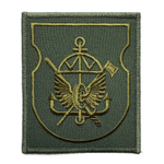 Шеврон вышитый батальона ЖДВ полевой (меч,топор) на липучке