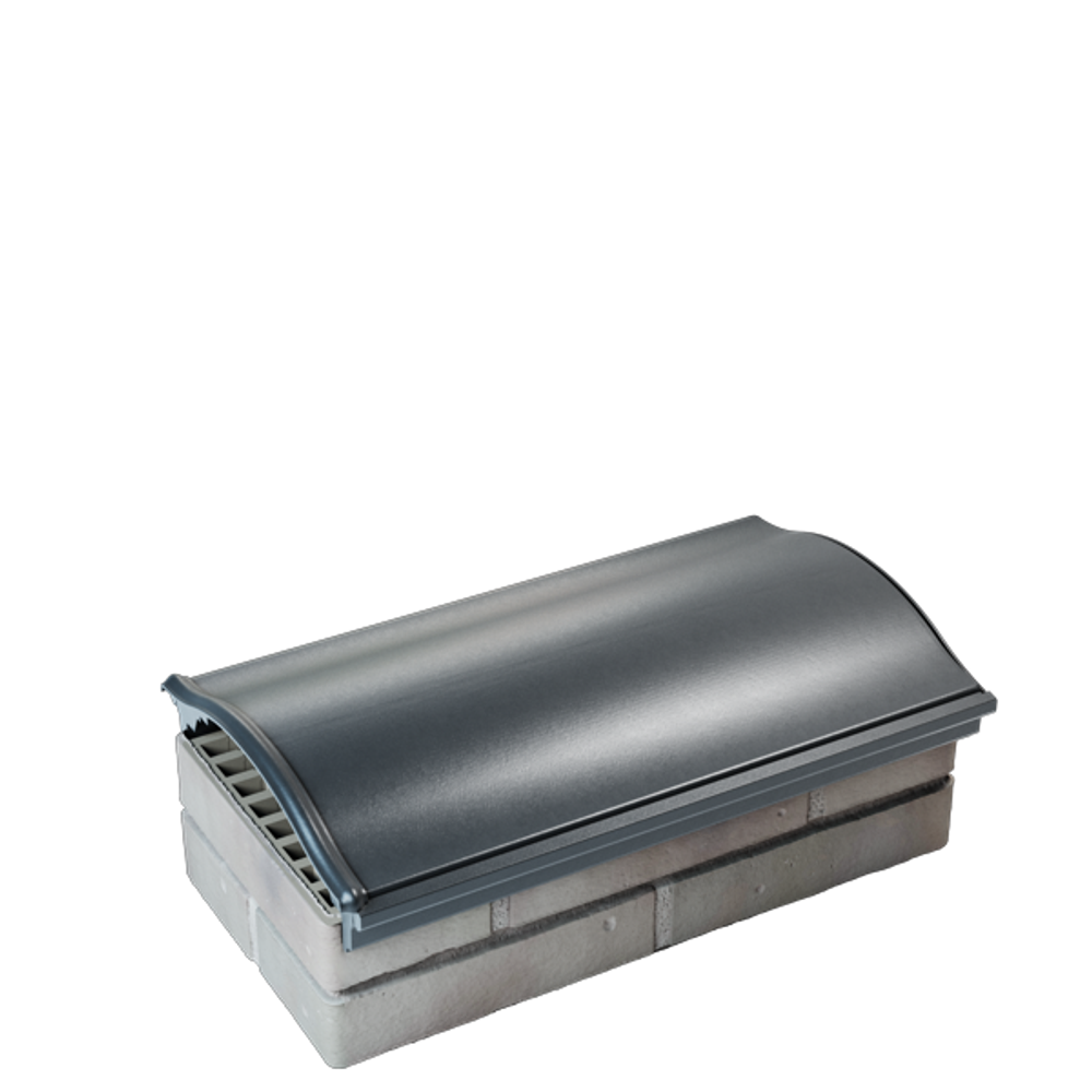 Парапет полимеркомпозитный Monblan 200/225/225 (1 кирпич) серый