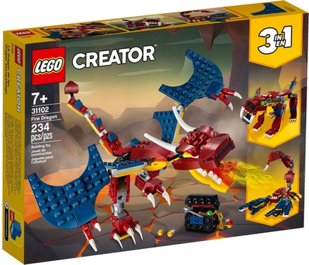 Конструктор LEGO Creator 3in1 31102 Огненный дракон