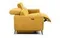 Диван-реклайнер с электроприводом Jasper, 200 см, желтый