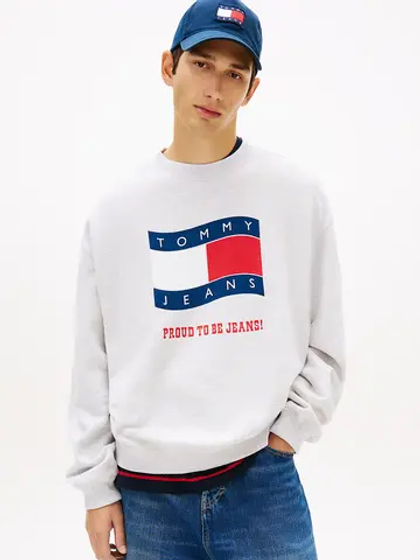 Толстовка мужская TOMMY JEANS TJM 90S WAVY FLAG CR