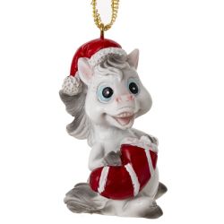 GAEM Фигурка декоративная подвесная "Лошадка", L3 W3 H5 см, 4в.